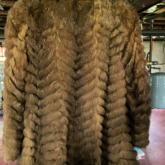 FURminator Jackets & Blazers - Womans fur coat, arms length, pretty brown color